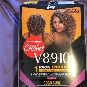 (NEW) Crochet Braid Gogo Curl 8-10 Inch Pack